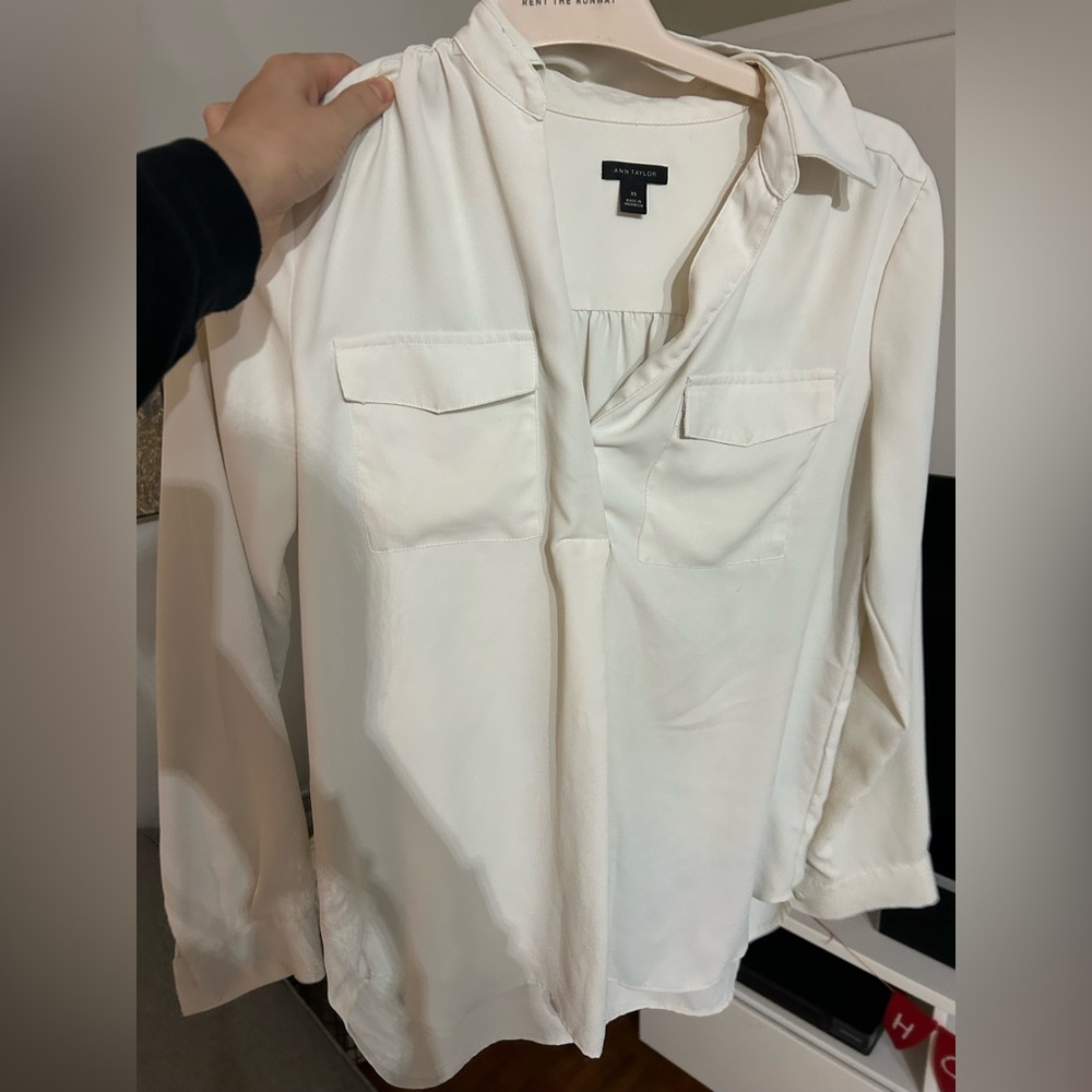 White Ann Taylor blouse